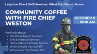 Community Coffee with Fire Chief Weston