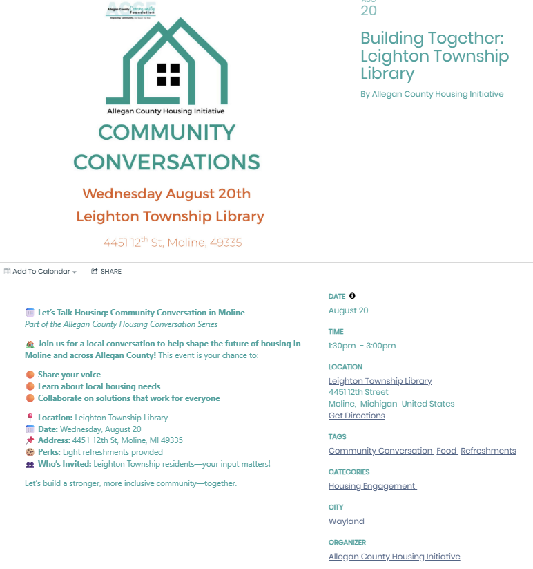 Let's Talk Housing: Community Conversations Let's Talk Housing: Community Conversations